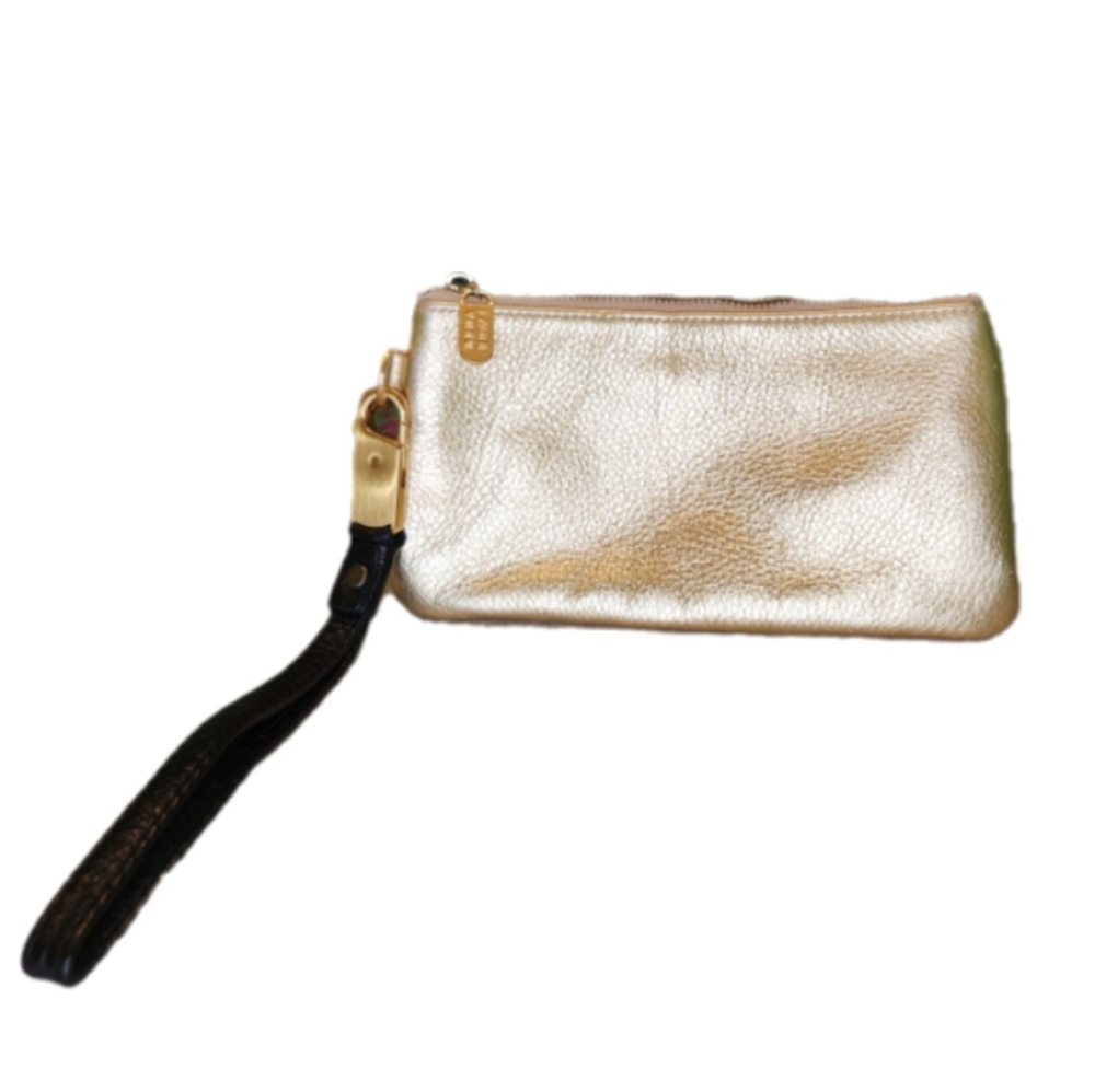 Laudi Vidni Gold Wristlet Clutch